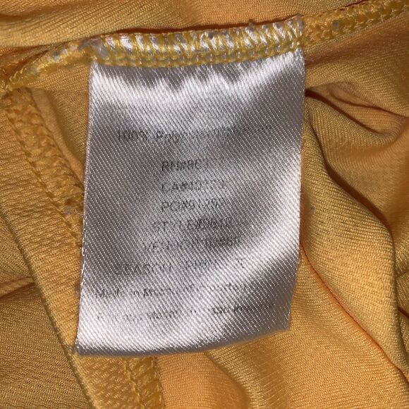 Pearl Izumi Cycling Jersey Womens Large Yellow Orange Tank 1/4 Zip Polyester - Picture 6 of 6